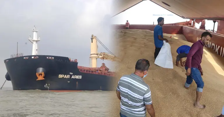 চট্টগ্রাম বন্দরে গমবাহী জাহাজ